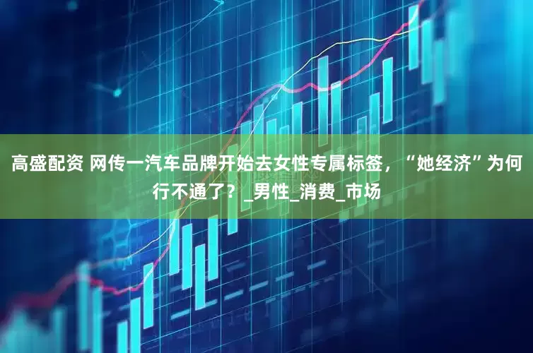 高盛配资 网传一汽车品牌开始去女性专属标签，“她经济”为何行不通了？_男性_消费_市场