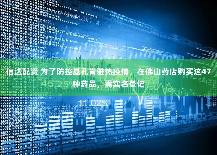 信达配资 为了防控基孔肯雅热疫情，在佛山药店购买这47种药品，需实名登记